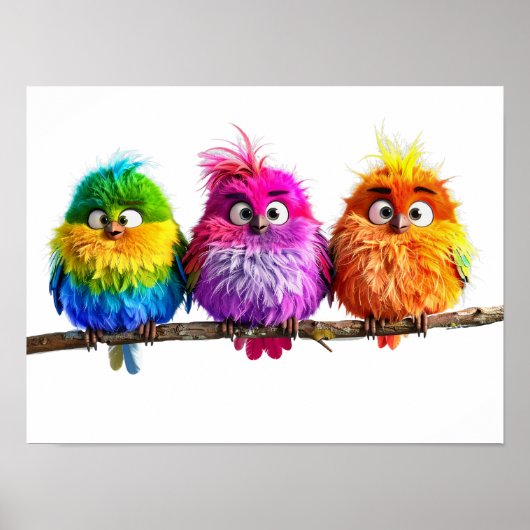 Poster Out on a limb -- Birds (Devant)