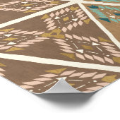 Poster Outdoor | Blue & Green Tribal Pattern (Coin)