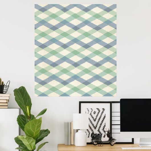 Poster Outdoor | Pastel Geometric (Bureau à domicile)