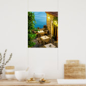 Poster Outdoor Tables at Resturant (Cuisine)