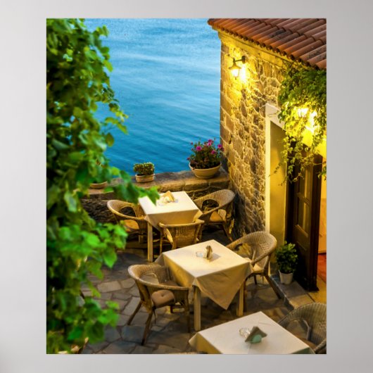 Poster Outdoor Tables at Resturant (Devant)