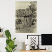 Poster Outhouse Smoky Mountain (Bureau à domicile)