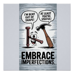 Poster Outil "Bent Mais Utile" Humour Atelier Motivation
