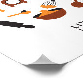 Poster Outils de cuisson doux (Coin)