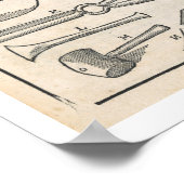 Poster Outils de jardin, de "The Dutch Gardener" de Johan (Coin)