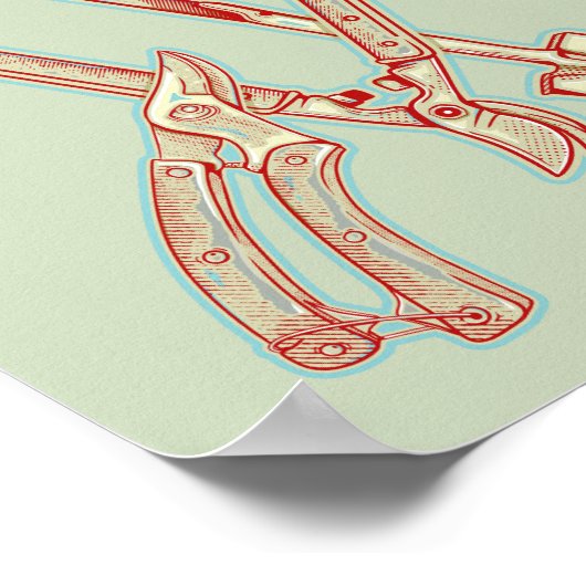 Poster Outils de jardinage (Coin)