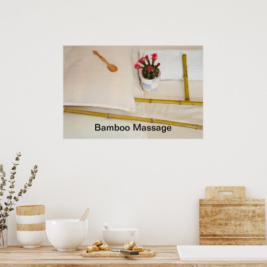 Poster Outils de massage en bambou (Cuisine)
