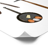 Poster Outils et ustensiles. Bon Vieux Jours. (Coin)