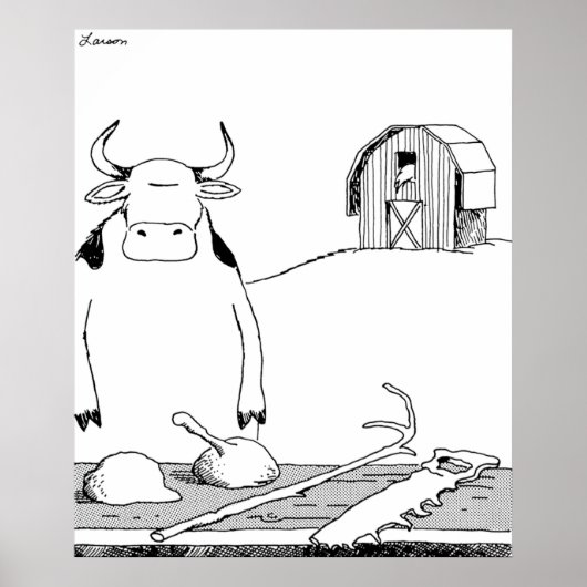 Poster Outils pour vaches - QG écrasé (Devant)