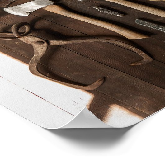 Poster Outils rustiques (Coin)