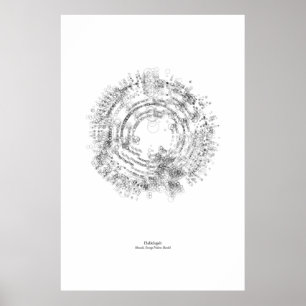 Poster Outre du personnel : Alléluia (noir)