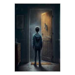 Poster Outside the House