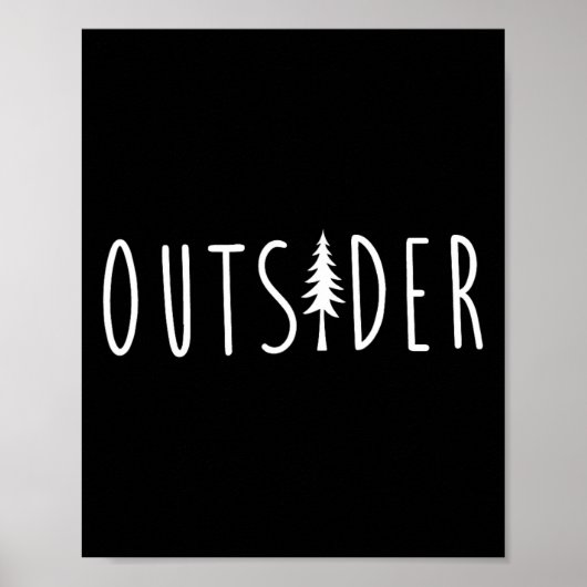 Poster Outsider Pine Tree Nature Sauvage Aventure (Devant)