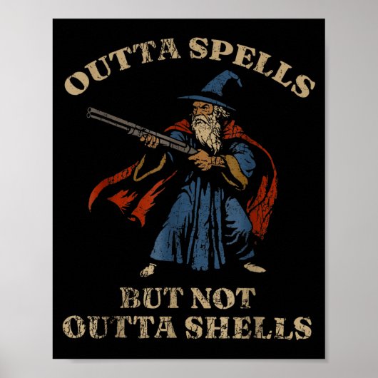 Poster Outta Spells But Not Outta Shells Vintage (Devant)