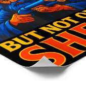 Poster Outta Spells But Not Outta Shells Wizard Fantasy M (Coin)