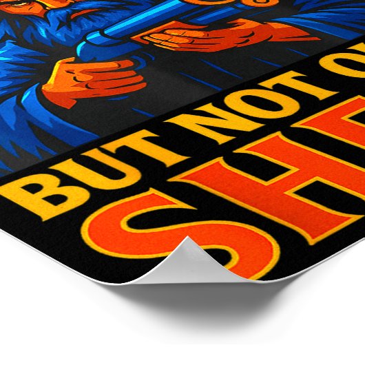 Poster Outta Spells But Not Outta Shells Wizard Fantasy M (Coin)