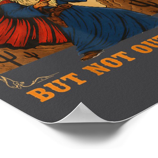 Poster Outta Spells But Not Outta Shells Wizard Fantasy M (Coin)