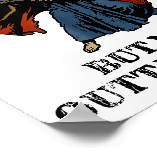 Poster Outta Spells But Not Outta Shells Wizard Fantasy M (Coin)