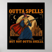 Poster Outta Spells But Not Outta Shells Wizard Fantasy M (Devant)