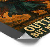 Poster Outta Spells But Not Outta Shells Wizard Fantasy M (Coin)