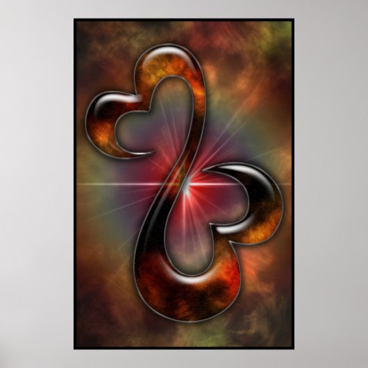 Poster ouvert mais connecté (Coeurs ouverts) (Devant)