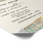 Poster Ouverture du Salon de beauté Holographic Glam Glit (Coin)