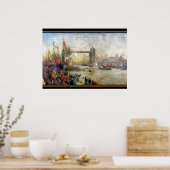 Poster Ouverture du Tower Bridge Londres 1895 (Cuisine)