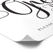 Poster Ouvrez la barre de signature. Boissons Gratuites R (Coin)