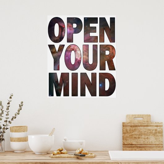 Poster Ouvrez votre esprit (Cuisine)