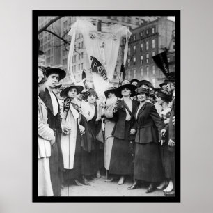 Poster Ouvriers du vêtement de parade NYC 1916