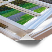 Poster Ouvrir la fenêtre Arbre de Magnolia rose (Coin)