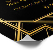 Poster Ouvrir le panneau Mariage de barre | Gatsby Art Dé (Coin)