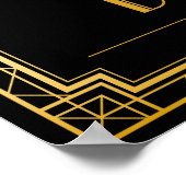 Poster Ouvrir le panneau Mariage de barre | Gatsby Art Dé (Coin)