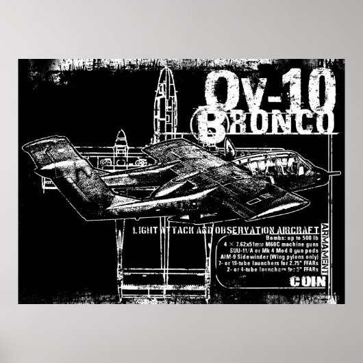 Poster OV-10 Bronco (Devant)