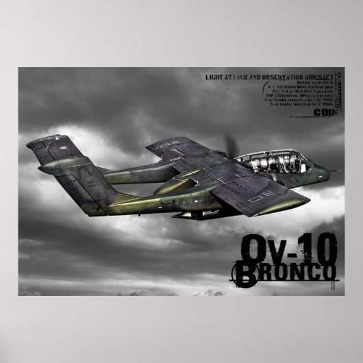 Poster OV-10 Bronco (Devant)