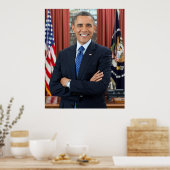 Poster Oval Office Portrait, Obama Barack Président des É (Cuisine)
