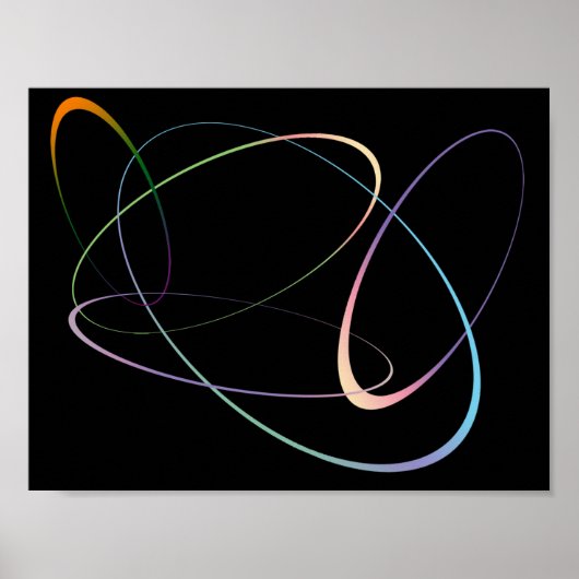 Poster Ovals par l'affiche de Fran Hogan (Devant)
