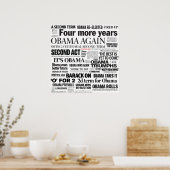 Poster over de herverkiezing van Obama (Keuken)