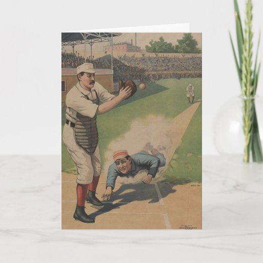Poster over honkbal kaart (Voorkant)
