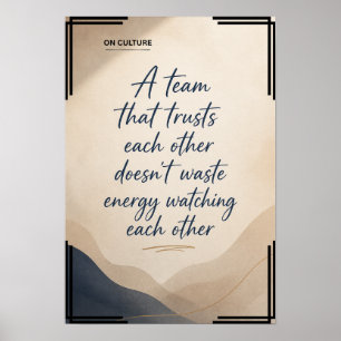 Poster over werkkultuur