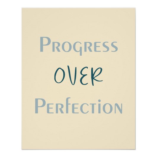 Poster Overcome Perfectionism Through Purposeful Actions (Devant)
