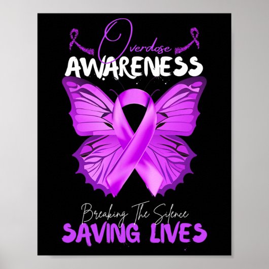 Poster Overdose Awareness Month Breaking The Silence Savi (Devant)