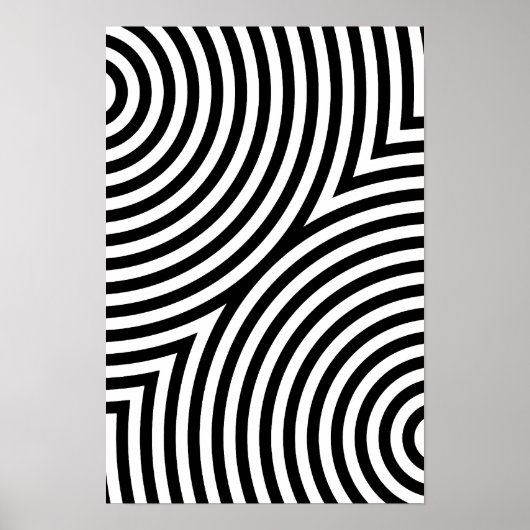 Poster Overlapping Concentric Circles (Devant)