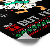Poster Overstimulated But Festive Goose Ugly Sweater Chri (Coin)