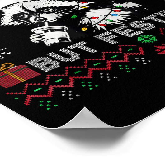 Poster Overstimulated But Festive Ossum Ugly Sweater Chri (Coin)