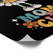 Poster Overstimulated Moms Club Groovy Funny Mothers Day  (Coin)