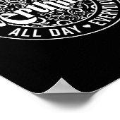 Poster Overthinker Toute la journée Amusants santé mental (Coin)