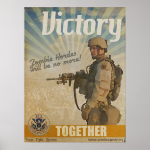 Poster overwinning ZETA Zombie