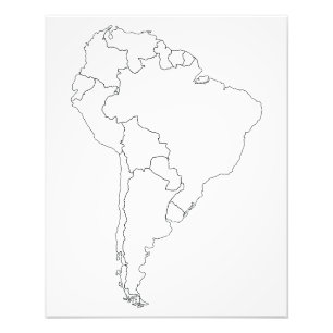 Poster overzicht Zuid-Amerika