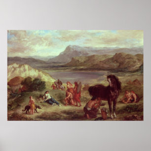 Poster Ovid parmi le Scythians, 1859